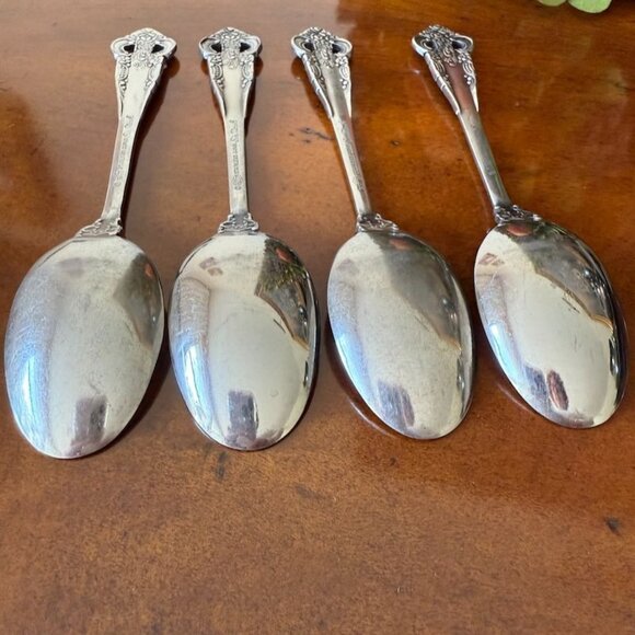 Vtg Sir Mark Teaspoons Stainless Flatware Stanley Roberts Japan 6-1/4" Set Of 4 - Picture 8 of 11